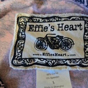 Effie's heart wrap dress, pink & periwinkle blue, size Large
